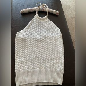 Burberry cable knit halter top. BNWT